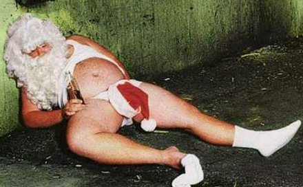 santa likes to party