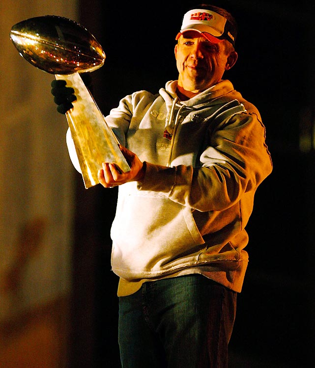 Sean Payton.. and the Trophy.