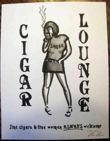 SMALL Cigar Lounge "FINE"