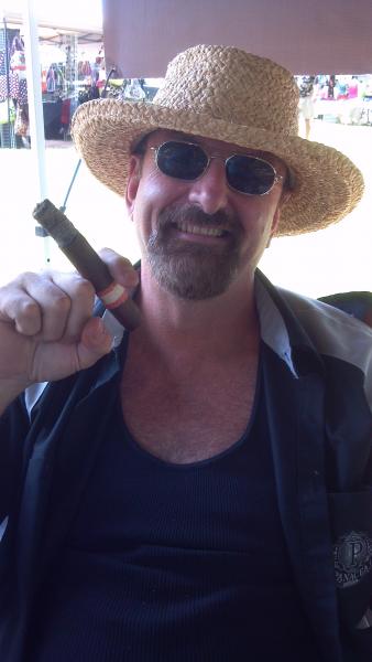 Smoking cigars, drinking wine, talking trash - it's what I do.