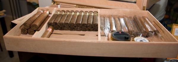 TOP SHELF OF 300 CT HUMIDOR