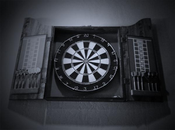 Vintage Dart Board from the early 70's.  My Dad's from his College Days.