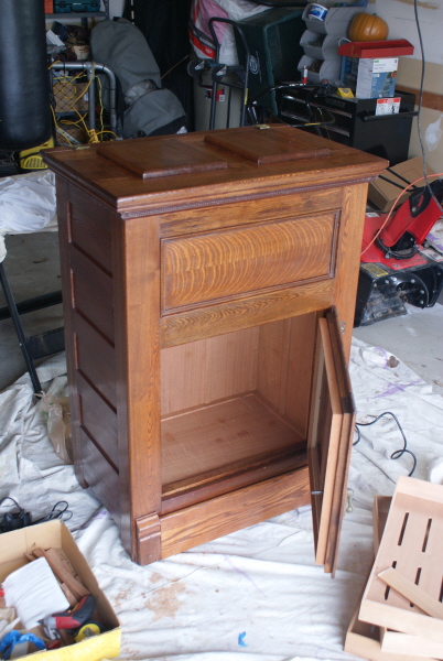 with bottom door open